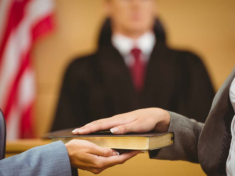 swearing in for expert testimony